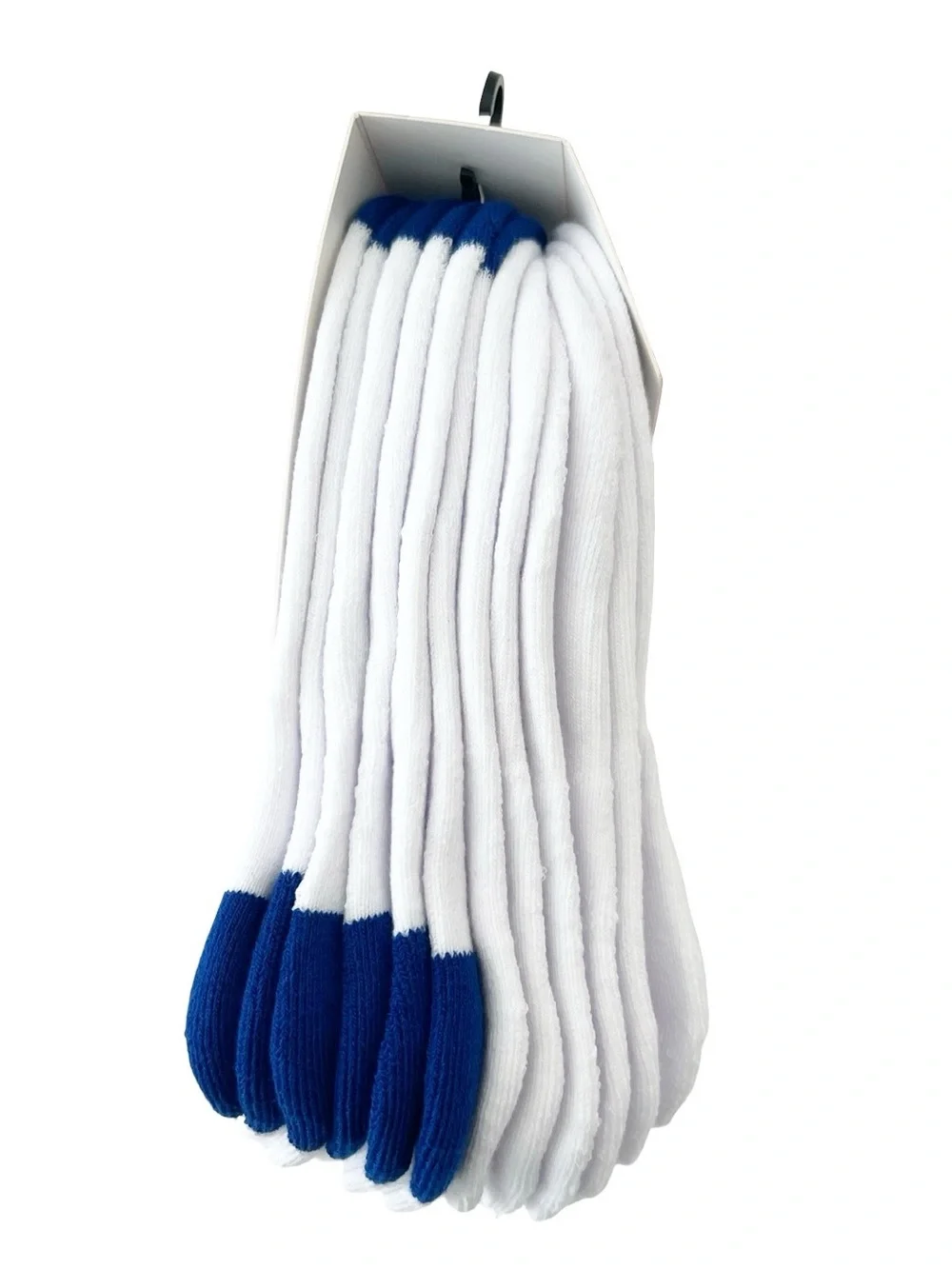 New Balance Cushion No-show Socks  6 Pairs White/Red/Blue NWT